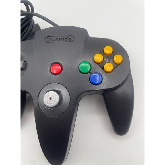 OEM Nintendo 64 N64 NUS-005 Dark Gray Controller Original - TESTED - Picture 3 of 7